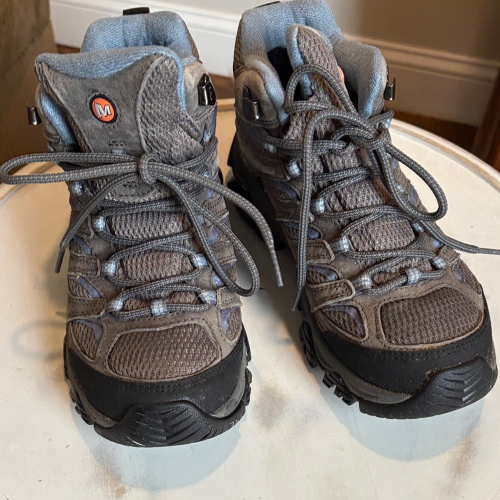 Gray Hiking Boots